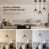 US Stock Minimalist Cage Pendant Lamp Black Metal Chandelier Adjustable Hanging Light Fixture for Restaurant Coffee Lighting