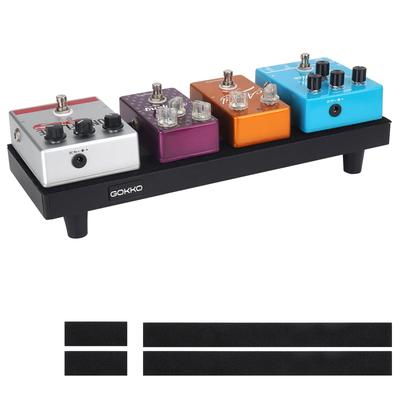 GOKKO Ultralight Guitar Effects Aluminum Alloy Durable and Carrying Bag Not Included Board, Pedalboard, Long-lasting, (S-Black)