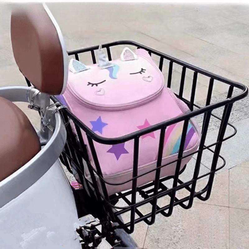 Cesta de Bicicleta Impermeável Montada na Traseira para Patinetes e Bicicletas Elétricas
