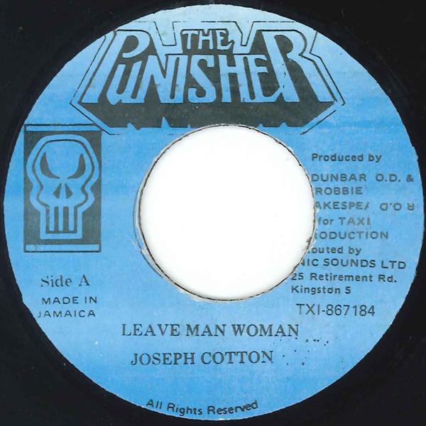 

7inch Record JOSEPH COTTON Leave Man Woman TXI867184 The Punisher Jamaica Reggae Ska Dub Used