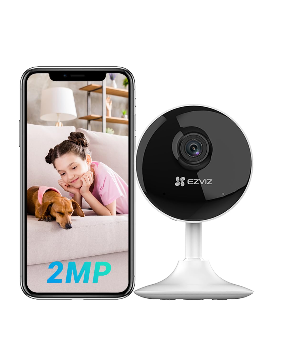 

EZVIZ 1080P Smartphone Compatible Monitoring Camera Wide Angle Lens 12m Night Vision Call Compact Design Alexa Cooperation Japanese Specifications