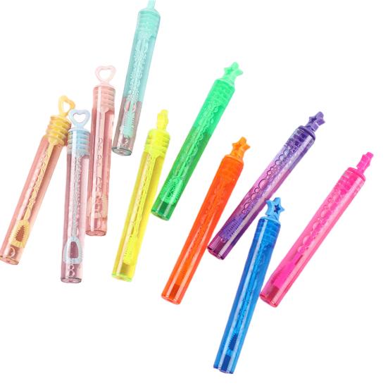 

10Pcs 50ml Bubble Blowers Mini Hand-Held Long-lasting Entertainment Test Tube Bubble Wands Kindergarten Toys