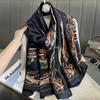 180*90Cm  Women Scarf Fashion Print Silk Scarves Summer Shawls Wraps Soft Lady Bandana Foulard Hijabs Muffler