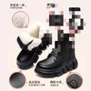 Fur Integrated Snow Boots Women's Winter Short Boots Women's Real Soft Leather Velvet Warm Thickened Soles Martin Boots Women's Cotton Shoes Women