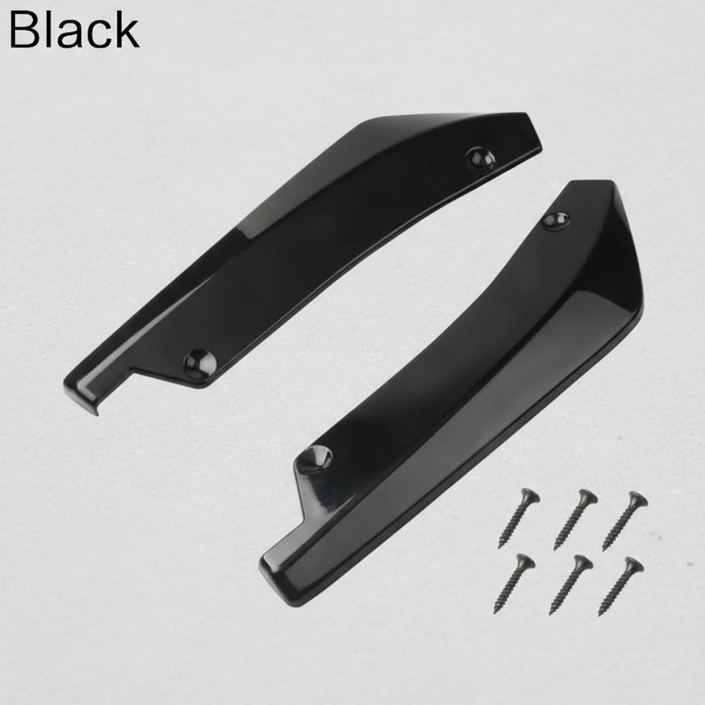 

Carbon Fiber Winglets Side Skirt Extension for Car Front Rear Bumper Strip Lip Spoiler Diffuser Splitter Scratch Protector чёрный
