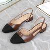 Scarpe Décolleté da Donna Taglia Grande Colore Fashion Bloccato Comode Morbide Sandali Slingback con Tacco Alto Eleganti Versatili Scarpe da Sera Festa