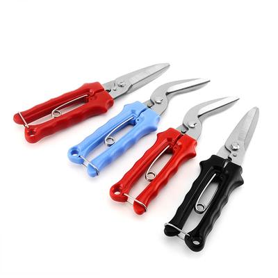 Stainless Steel Curved Straight Branch Scissors Garden Tools Fruit Picking and Pruning Scissors Fruit Picking Tool