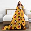 DBZ Goku Pattern Blanket Anime Characters Plush Funny Warm Throw Blanket for Coverlet Spring/Autumn,