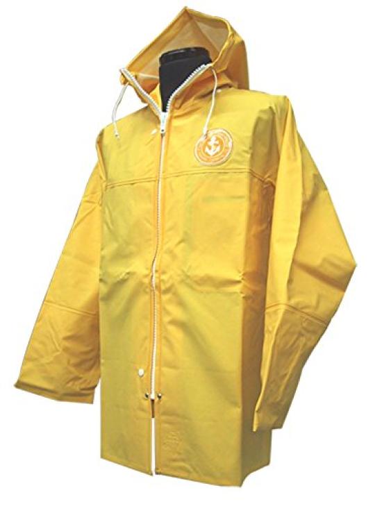 KURAHUTERU Anchor Fisherman Rainwear Size 11EA028 Jacket, 3L, Yellow,