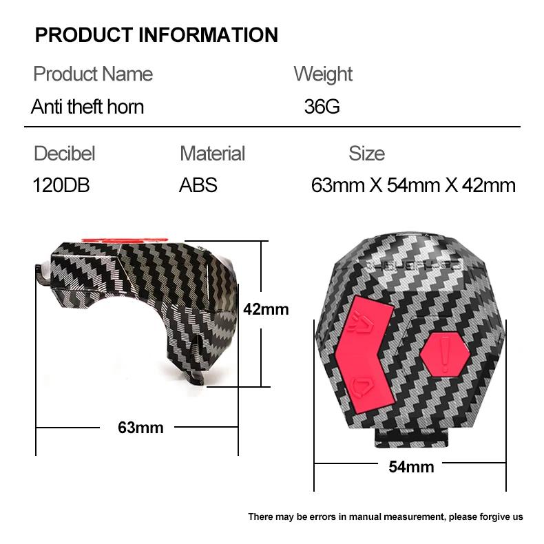 120db Tromba Elettronica per Bicicletta Forte Campanello Ricaricabile Antifurto per Bicicletta Tromba Impermeabile Anello di Allarme Avviso per Ciclismo Scooter