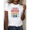 Soccer Mom Letter Print T-shirt, Casual Crew Neck Short Sleeve Top For Spring & Summer, Women's Clothing