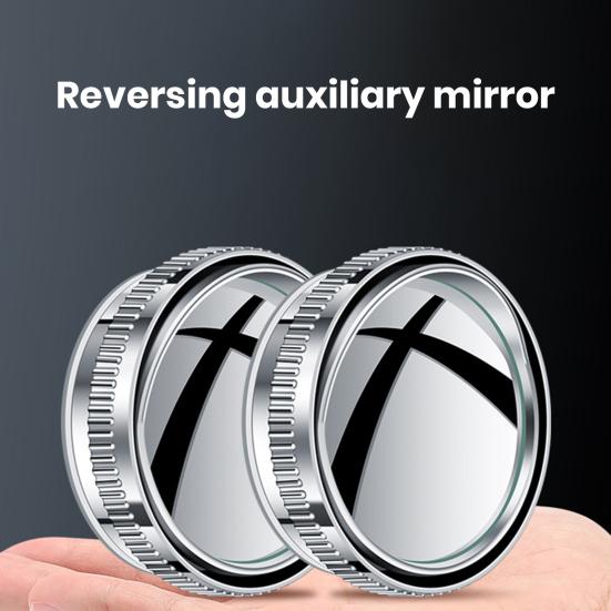 1 Pair Car Blind Spot Mirror Round Suction Cup 360 Rotatable Super Clear Glass SUV Truck Auto Wide Angle Rearview