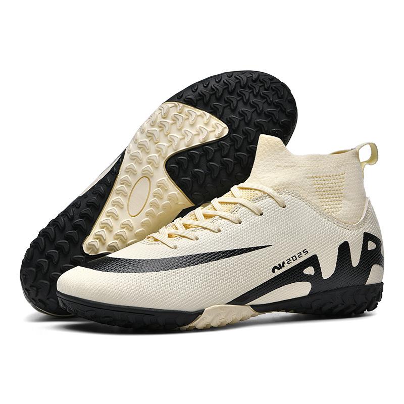 Large Size AG Spike Football Shoes Men Children Adult Students TF Shredded Nails Artificial Grass High Top Training Shoes Women