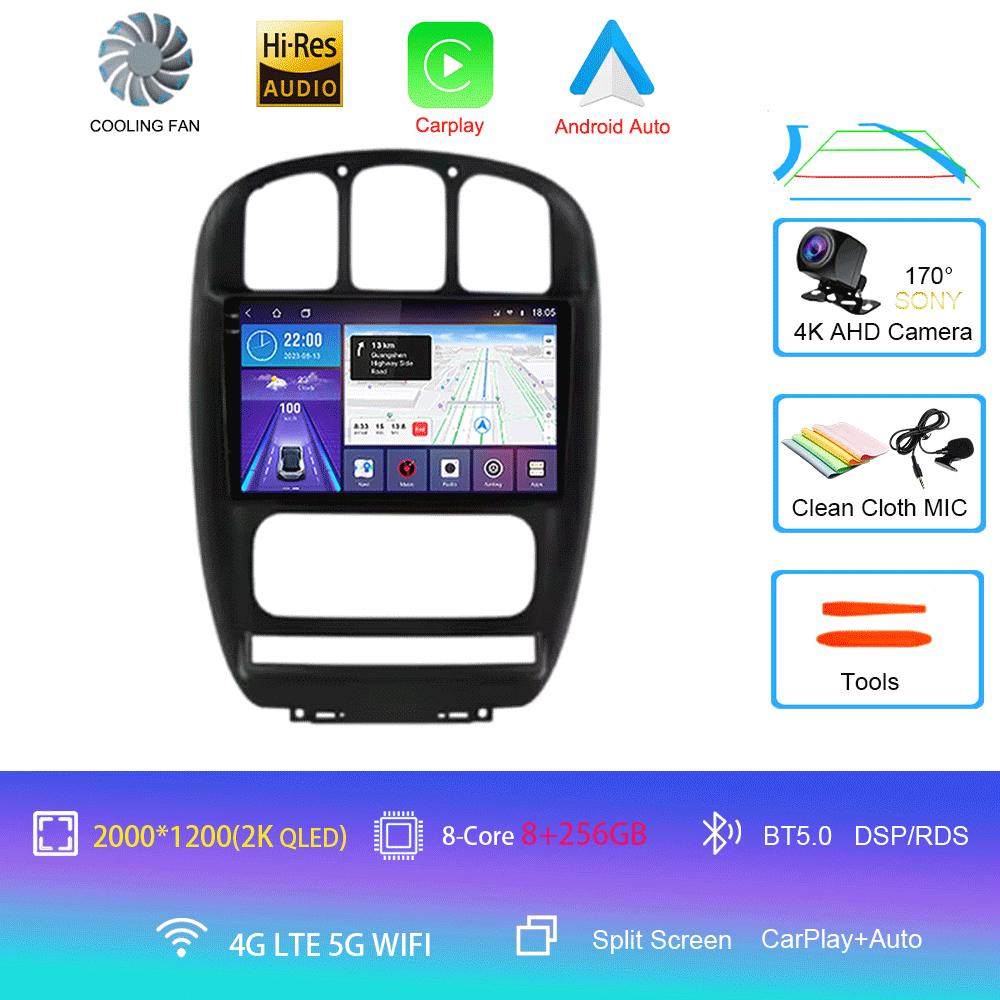 For Dodge Caravan 4 For Chrysler Grand Voyager RS 2000 - 2012 Android 14 Carplay Auto Car Radio Multimedia Video Player Screen