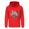 5407 Multi-color Kids Boys Girls Dandy World Printed Hoodies Trousers Clothes Set