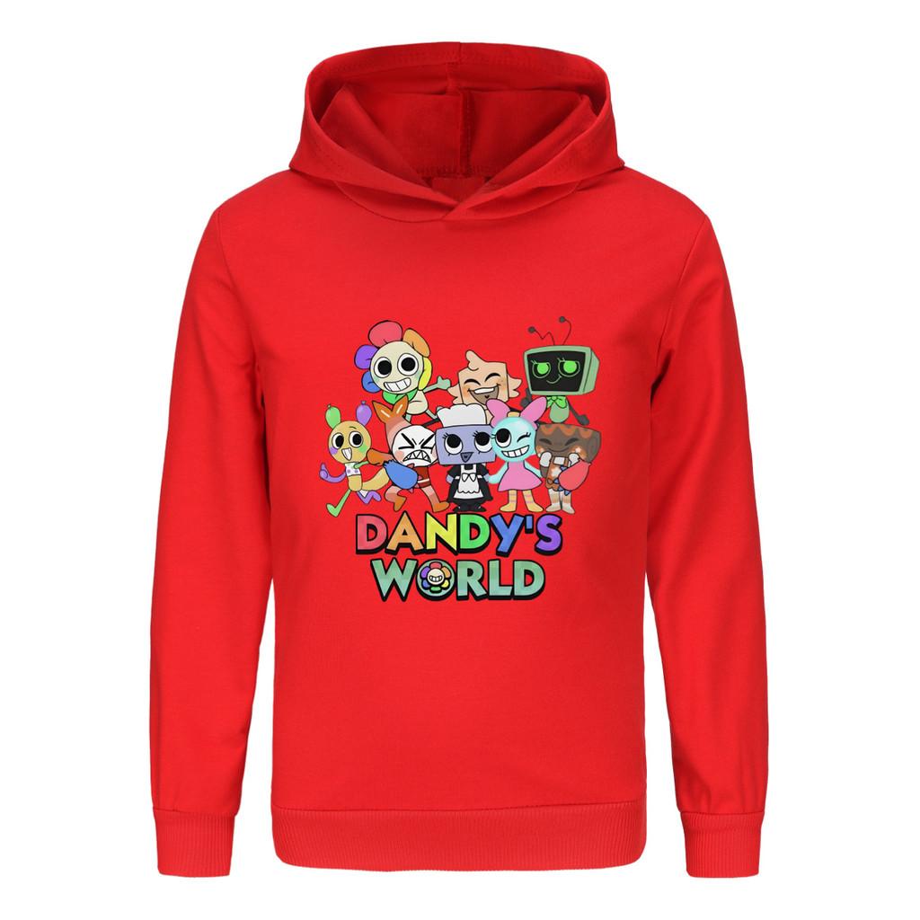 5407 Multi-color Kids Boys Girls Dandy World Printed Hoodies Trousers Clothes Set