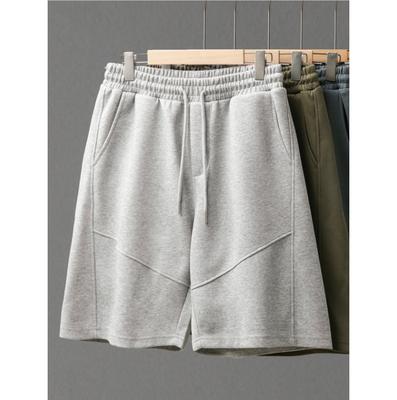 Sommer Laufshorts Herren Lässig Jogging Sport Kurze Hosen Einfarbige Kordelzug Locker Fitnessstudio Fünf-Punkt-Hosen