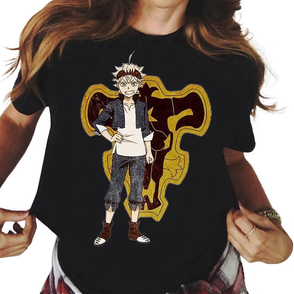 Japanese Anime Black Clover T Shirt Unisex Women Cartoon Graphic Print Short Sleeve Fashion Casual Plus Size Unisex T Shirt 4XL