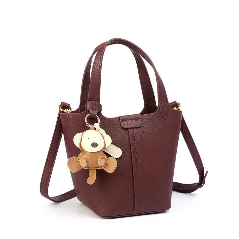Handbag, Commuter Basket Bag, Versatile Casual Shoulder Sling Bag, Bucket Bag