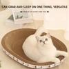 Corrugated Cat Scratcher Cat Scrapers Round Oval Grinding Claw Toys for Cats Wear-Resistant Cat Bed Nest Cat Accessories