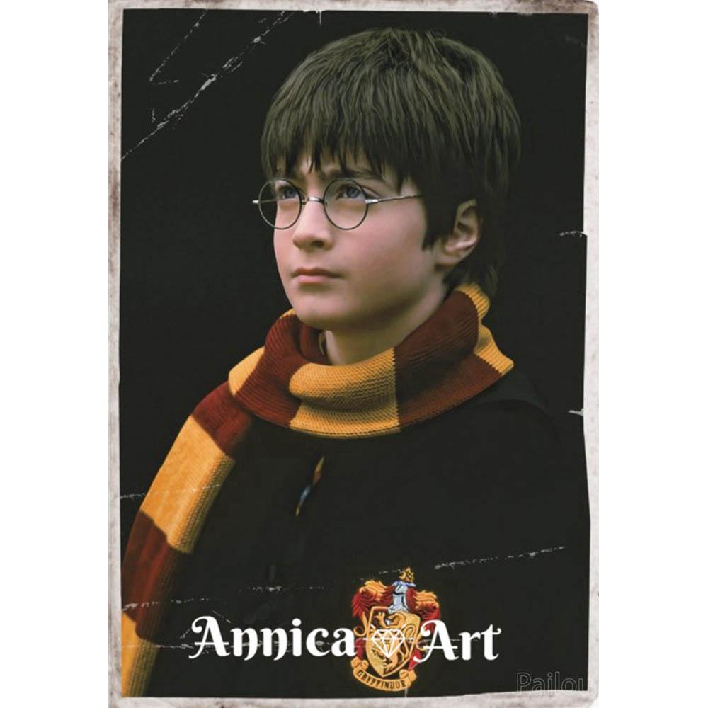 Harry Potter Cartoon Stich Bilder Set Künstliche Leinwand Hogwarts Schule Mosaik Stich 5d Diy Vollbohrer Diamantmalerei Kunst