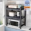 Adjustable Double-Layer Kitchen Storage Rack