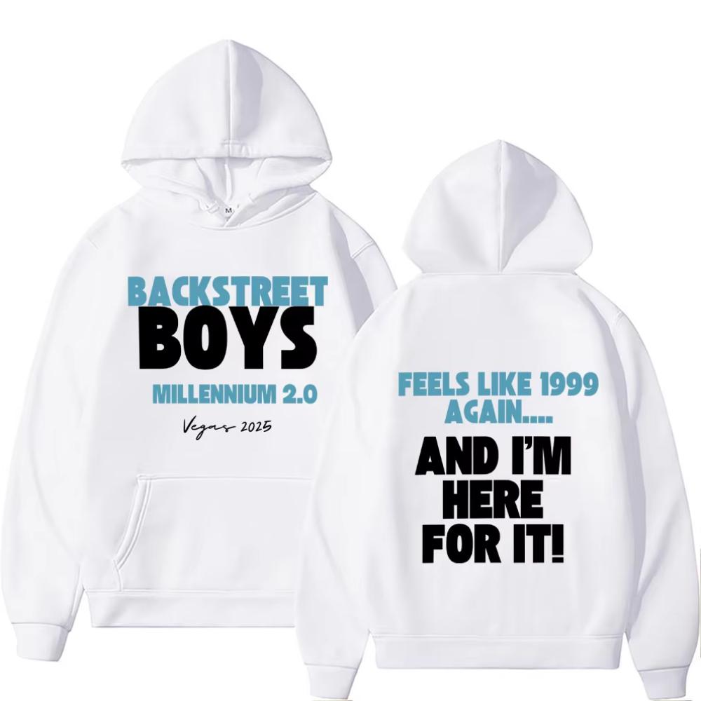 Rock Brand Backstreet Boys Millennium To Vegas Tour Hoodie Men Women Fashion Pop Music Pullover Man Casual Hoodies