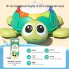 Multifunctional Baby Toy: Crawling Turtle with Lights, Music, & Soothing Projection for Educational Early Learning