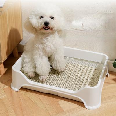 Anti-restraint Potty Cat Urinary Potty Stainless Steel Mesh Frame Doghouse Small Basin Small and Medium-sized Cat Toilet Super Large