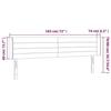 VidaXL LED Headboard Bedroom Furniture Double Bed Accessory Head of Bed Frame Interior Pink 3123441