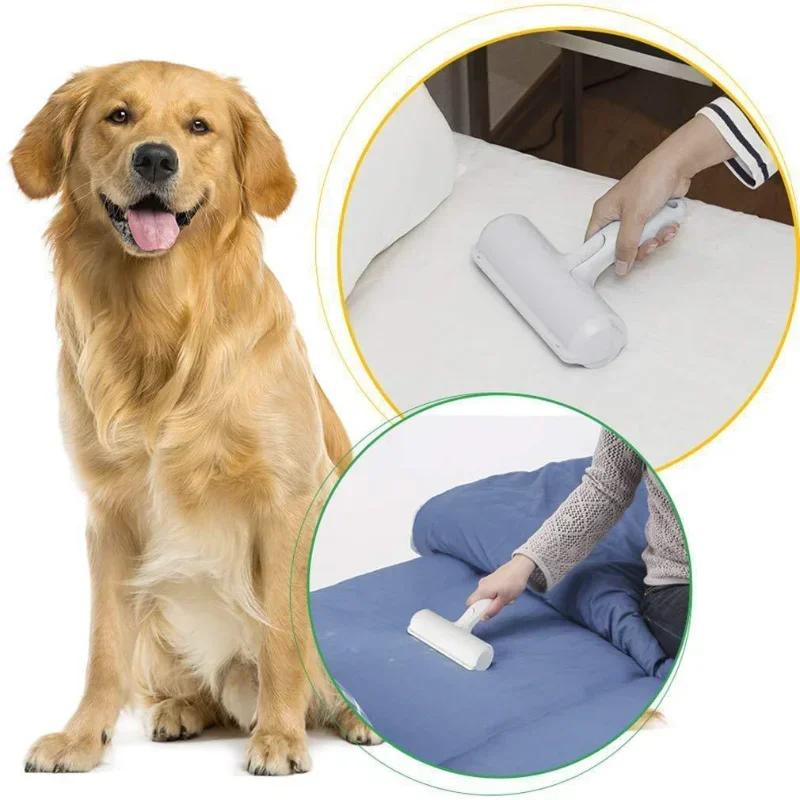 Pet Hair Remover Roller Cleaning Lint Sticky Hair Brush Hair Cleaner Dog Cat Remover Pet Supplies Brush for Sofa Clothe