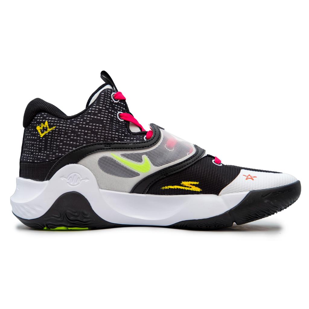 Nike KD Trey 5 X Multicolor Dream Mirror Abrasion Resistant Mid top Basketball Shoes Men's Black Pink DJ7554-007(Team241-)