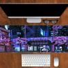 Japanese Architecture Street Mousepads Large Gaming Mouse Pad Nonslip Rubber Base Desk Mat Washable Pad for Game Office Playmat