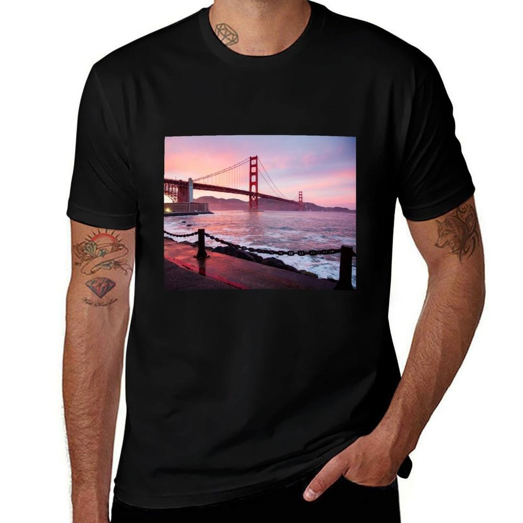 Golden Gate Bridge 2 Tshirt Unisex T Shirts High Quality Luxury Brand T Shirts For Unisex Graphic Vintage Tshirt