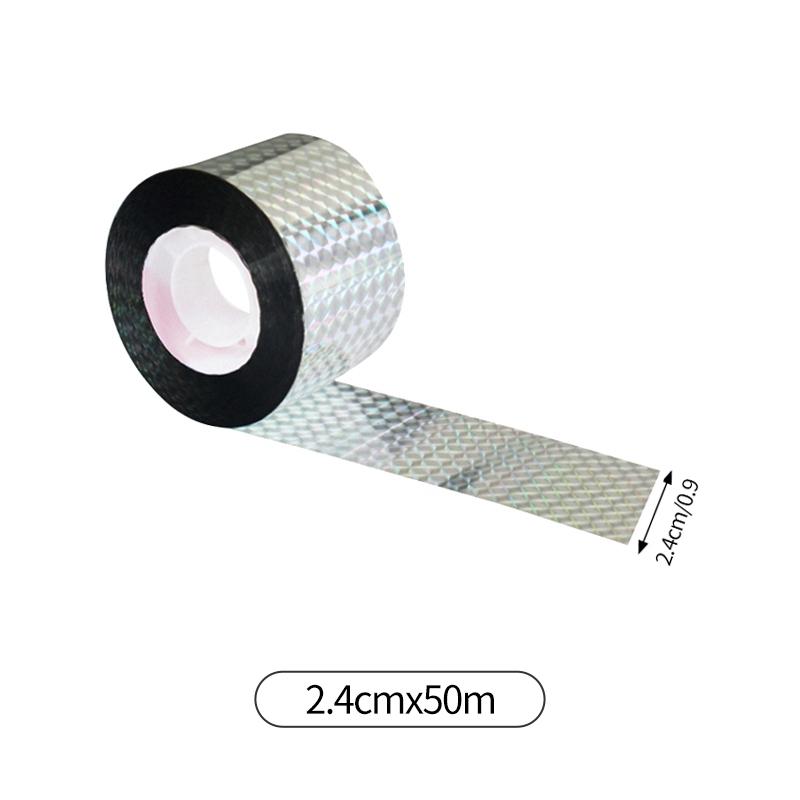 50/80M Laser Anti Bird Repellent Ribbon Double Sided Reflective Tape Outdoor Gardening Bird Catcher Tools Bird Pest Control