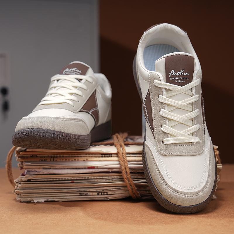 New Design Men's Irregular Geometric Pattern Original Design New Comfortable Lace-up Outdoor Walking Flat Casual Sneakers