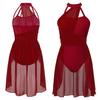 Abito da ballo per balletto da donna Ginnastica per adulti Danza lirica contemporanea Costumi da ballerina Abbigliamento Abito da body per spettacoli teatrali