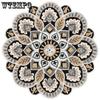 Circular Ethnic Style Living Room Carpet Mandala Hanging Basket Swivel Chair Floor Mat Bedroom Bedside Carpet