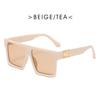 Classic Fashion Vintage Big Frame Square Sunglasses Women Men  Luxury Brand Designer Flat Top Sun Glasses Travel Shades
