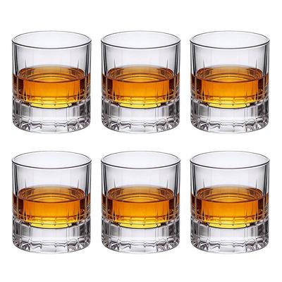 QINGPINGGUO Reinforced Crystal Whiskey Glasses