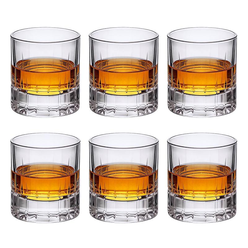 

QINGPINGGUO Reinforced Crystal Whiskey Glasses
