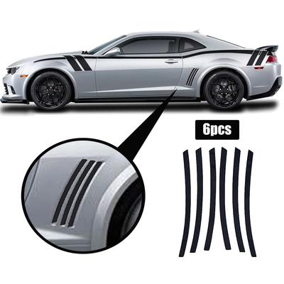 6x Side Vent Stripe Decal Insert Sports Stickers Applicable To Most Cars