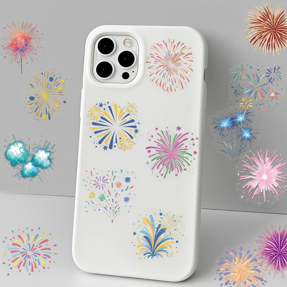 50pcs Vintage Fireworks Stickers Suitable for Scrapbooking,Skateboard,Luggage,Planner Decoration Self-Adhesive Plastic Stickers