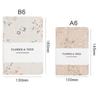 A6/B6 Handkonto-Buch Super-dickes Druck-Notizbuch 2026 Blumen Notizbuch Bürobedarf