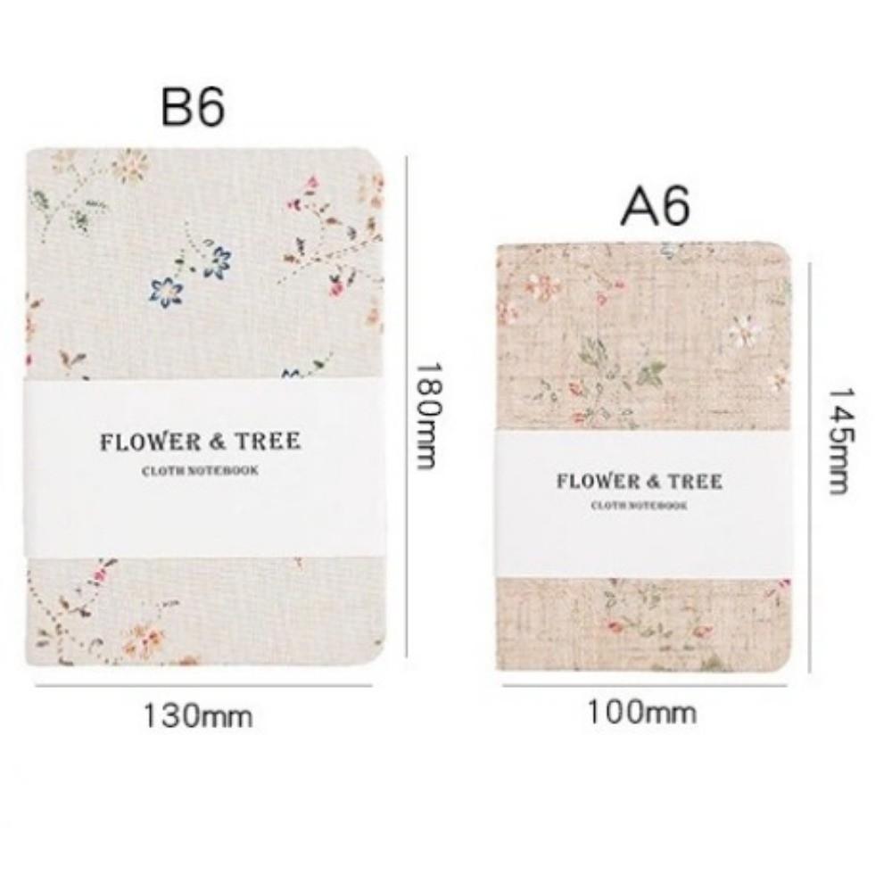 A6/B6 Handkonto-Buch Super-dickes Druck-Notizbuch 2026 Blumen Notizbuch Bürobedarf