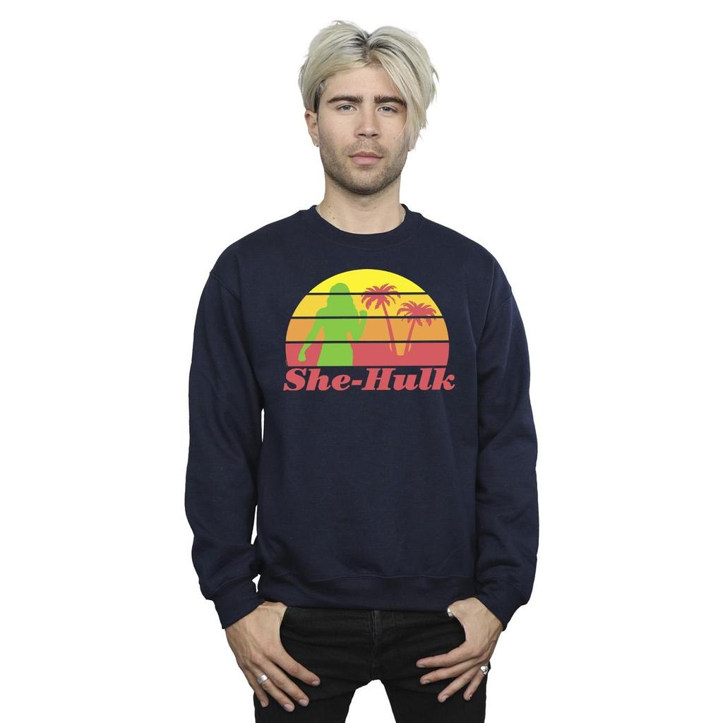 Marvel Mens She-Hulk: Attorney At Law Sunset Flex Sweatshirt