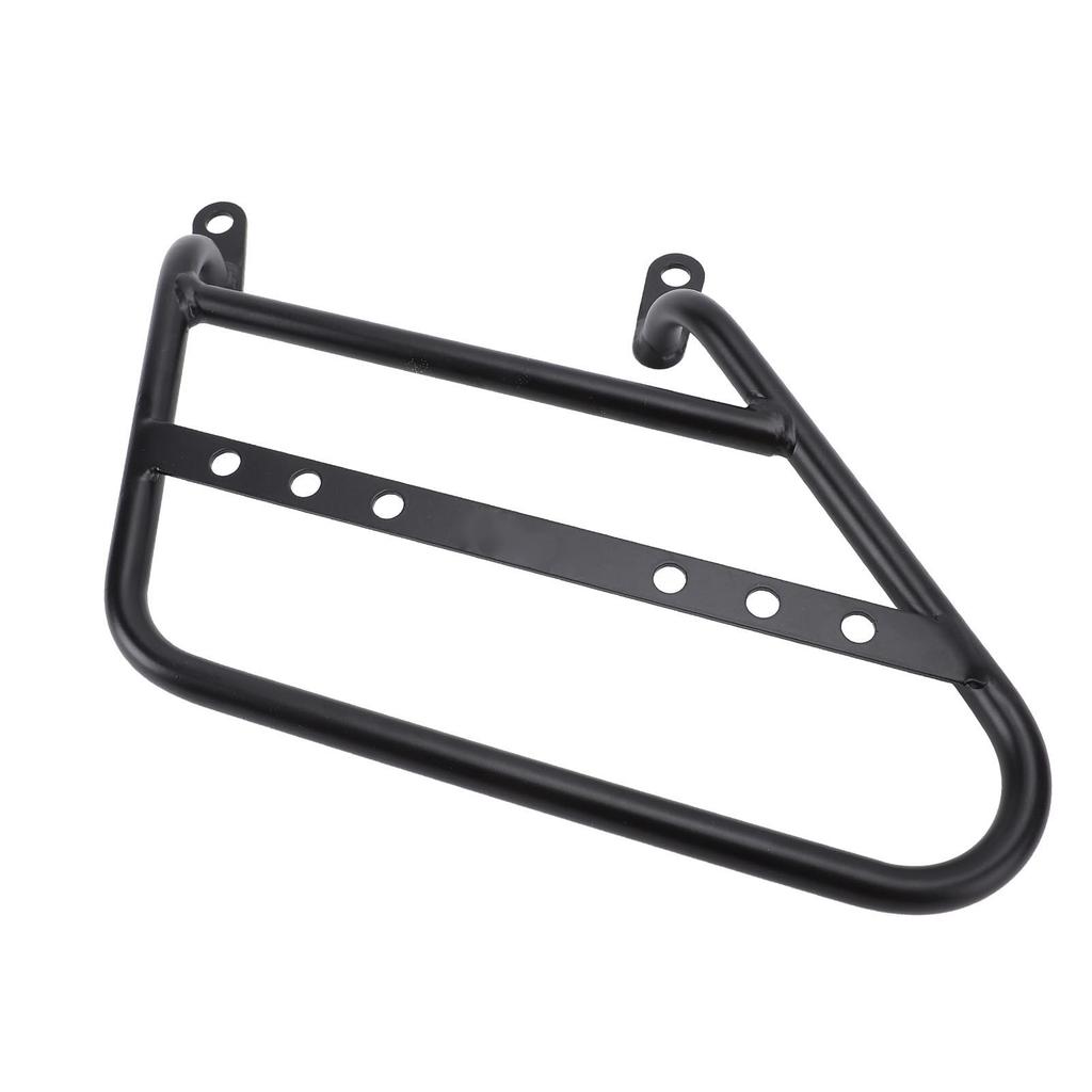 Motorcycle Side Mount Saddlebag Support Bracket 12mm Iron Matte Black Stylish Look Storage Bag Frame Bracket Holder