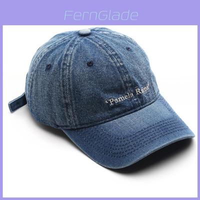 Vintage Denim Baseball Cap With Breathable Cotton Material For Street Style Fans