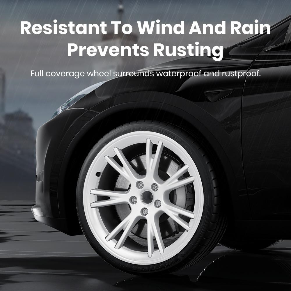 YZ for Tesla Model Y 19 Inches Wheel Protection Wheel Hub Protection Patch Protectors Automobile Accessories