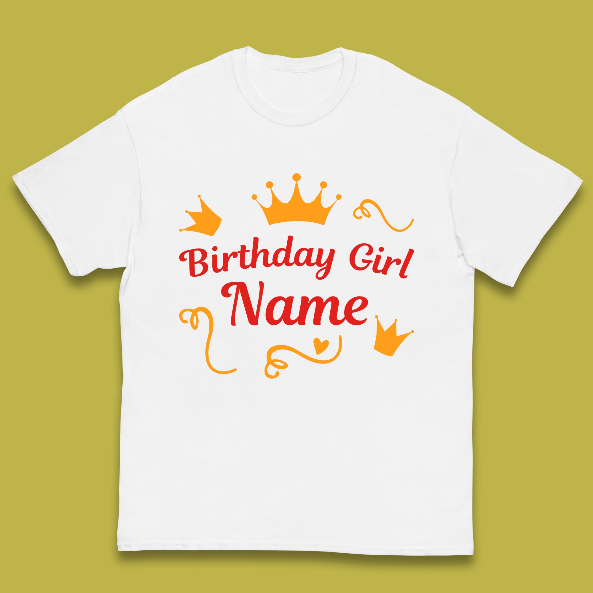 Personalised Birthday Girl Kids T-Shirt 100